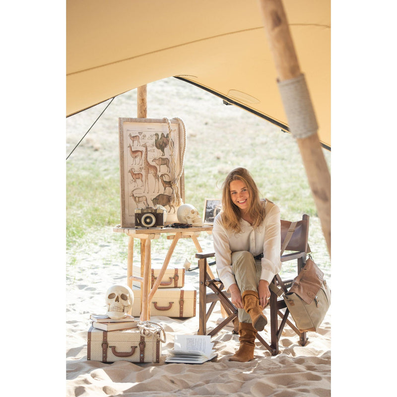 Eetkamerstoel Bruin Leer 56 cm 56x53x88 cm-Eetkamerstoelen-J-Line