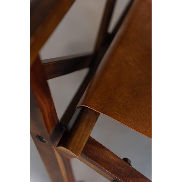 Eetkamerstoel Bruin Leer 56 cm-Eetkamerstoelen-J-Line