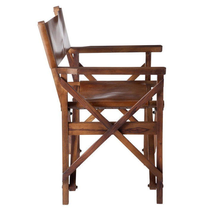 Eetkamerstoel Bruin Leer 56 cm-Eetkamerstoelen-J-Line