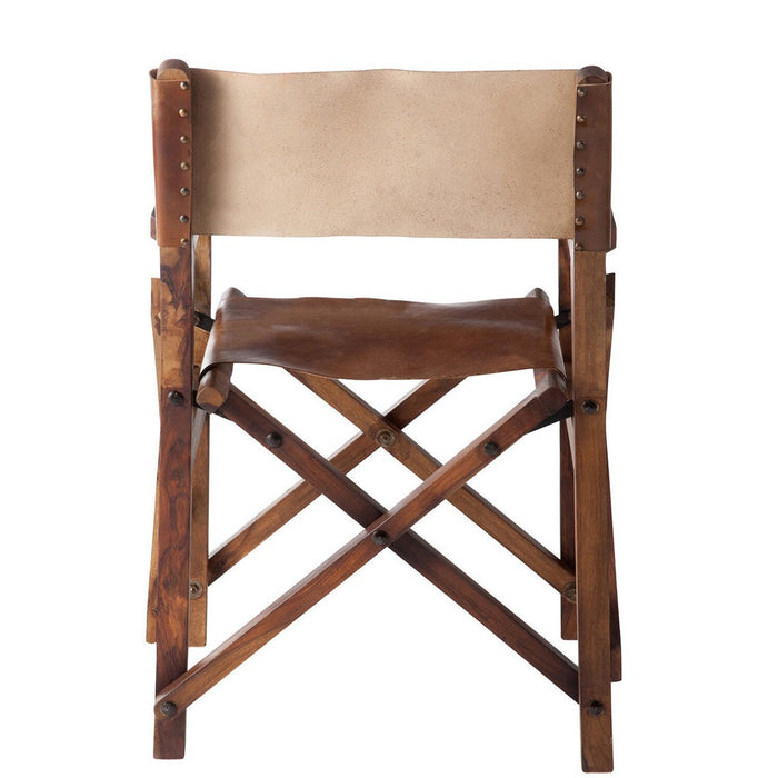 Eetkamerstoel Bruin Leer 56 cm-Eetkamerstoelen-J-Line