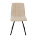 Eetkamerstoel Bruin Metaal 45 cm 45x55x85 cm-Eetkamerstoelen-J-Line