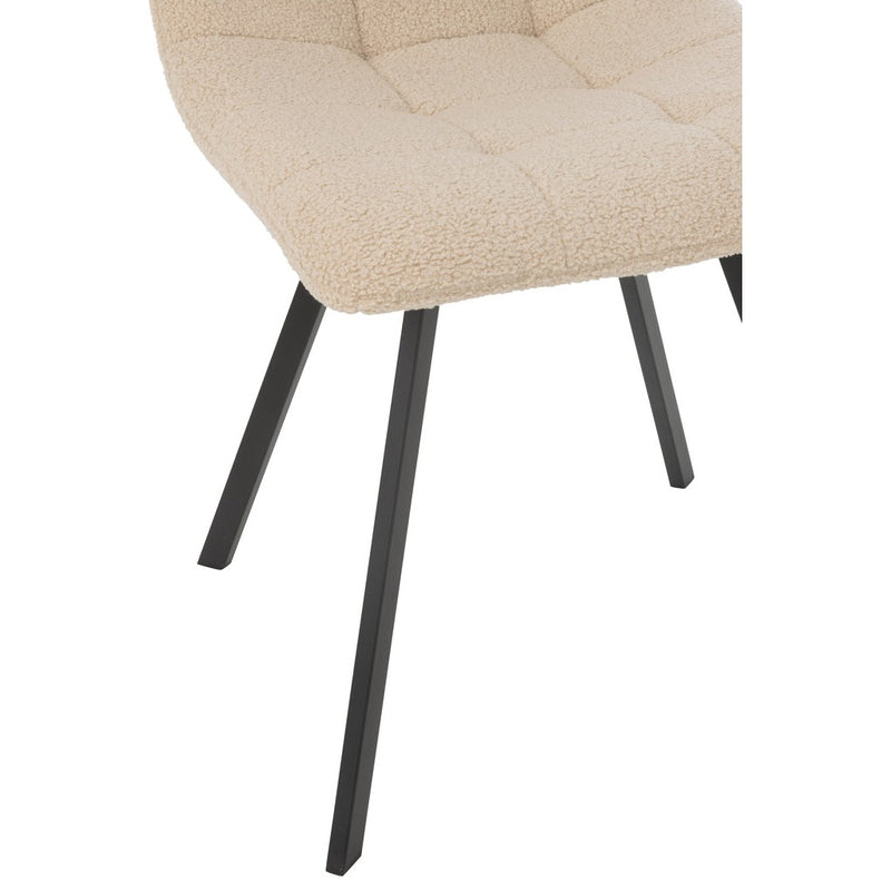 Eetkamerstoel Bruin Metaal 45 cm 45x55x85 cm-Eetkamerstoelen-J-Line