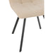 Eetkamerstoel Bruin Metaal 45 cm 45x55x85 cm-Eetkamerstoelen-J-Line