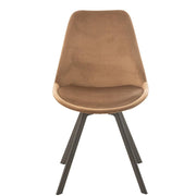 Eetkamerstoel Bruin Multiplex 49 cm 49x55x84 cm-Eetkamerstoelen-J-Line