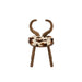 Eetkamerstoel Bruin Rubber hout 36 cm-Eetkamerstoelen-J-Line