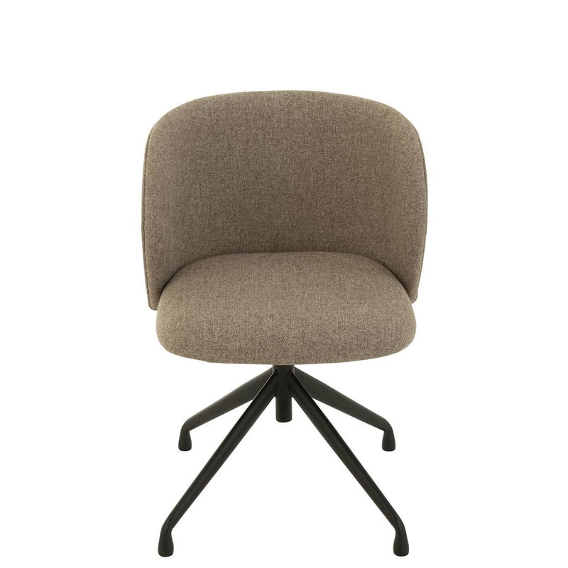 Eetkamerstoel Bruin Schuim 48 cm 48x56x48 cm-Eetkamerstoelen-J-Line