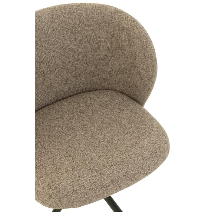 Eetkamerstoel Bruin Schuim 48 cm 48x56x48 cm-Eetkamerstoelen-J-Line