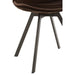 Eetkamerstoel Bruin Schuim 49 cm 49x55x84 cm-Eetkamerstoelen-J-Line