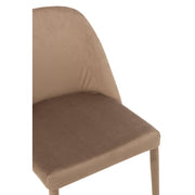 Eetkamerstoel Bruin Schuim 51 cm 51x58x80 cm-Eetkamerstoelen-J-Line