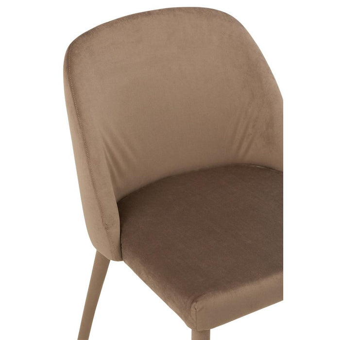 Eetkamerstoel Bruin Schuim 51 cm-Eetkamerstoelen-J-Line