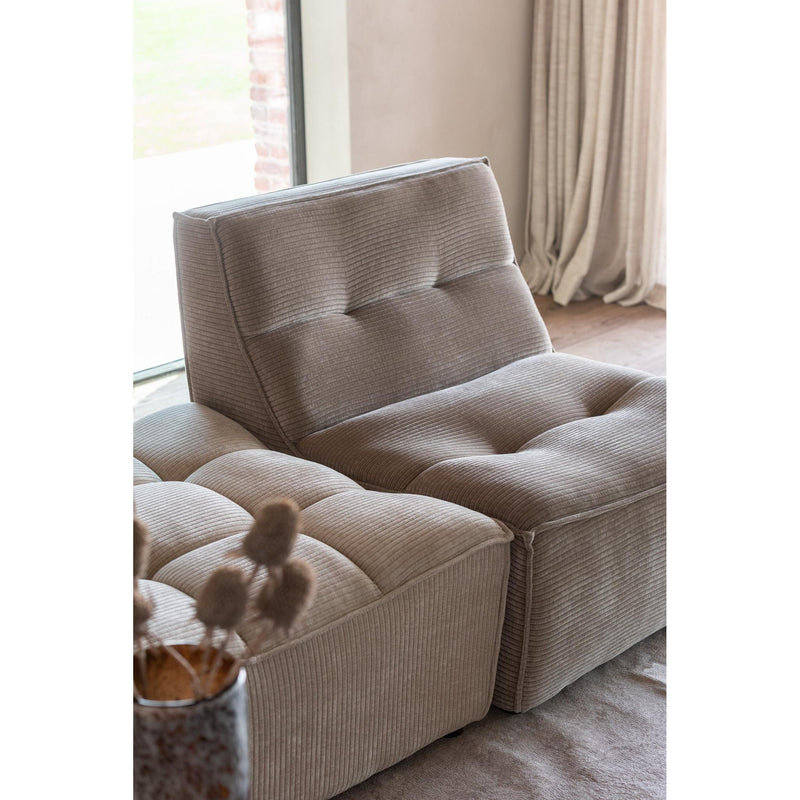 Eetkamerstoel Bruin Schuim 97 cm 97x83x83 cm-3-Zitsbanken-J-Line