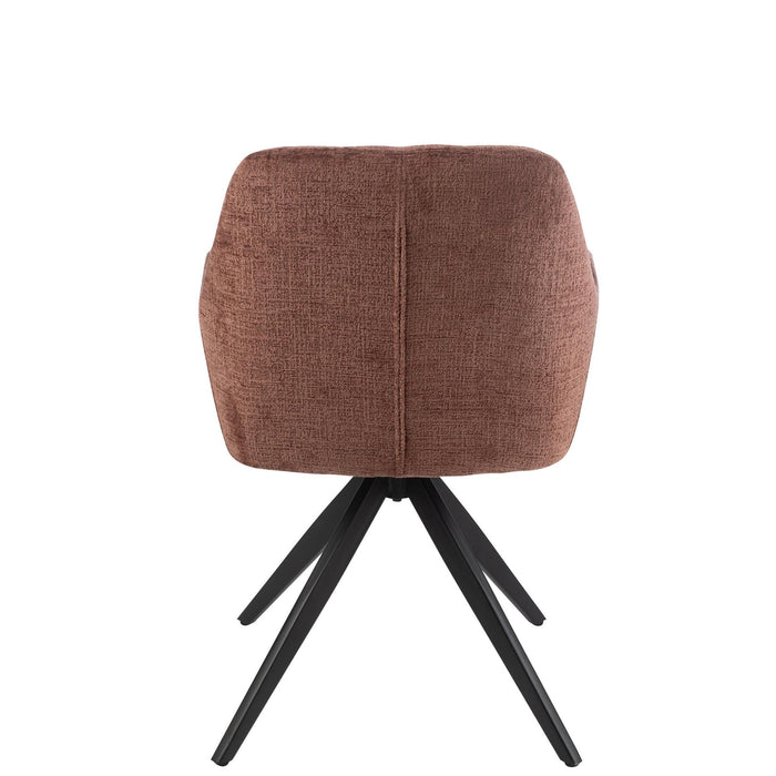 Eetkamerstoel Bruin Sponge 56 cm 56.5x58x85 cm-Eetkamerstoelen-J-Line