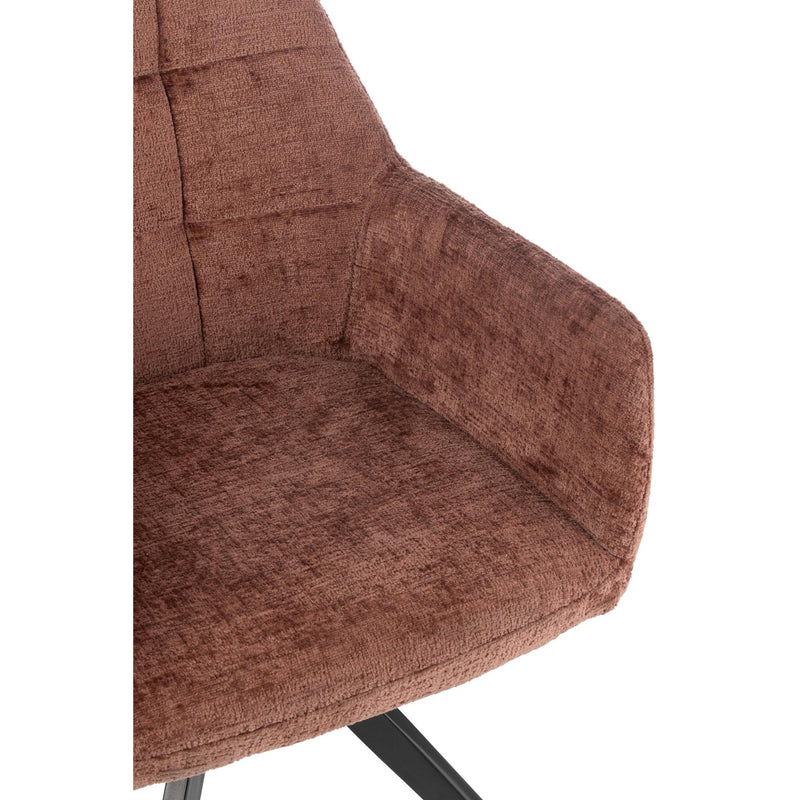 Eetkamerstoel Bruin Sponge 56 cm 56.5x58x85 cm-Eetkamerstoelen-J-Line