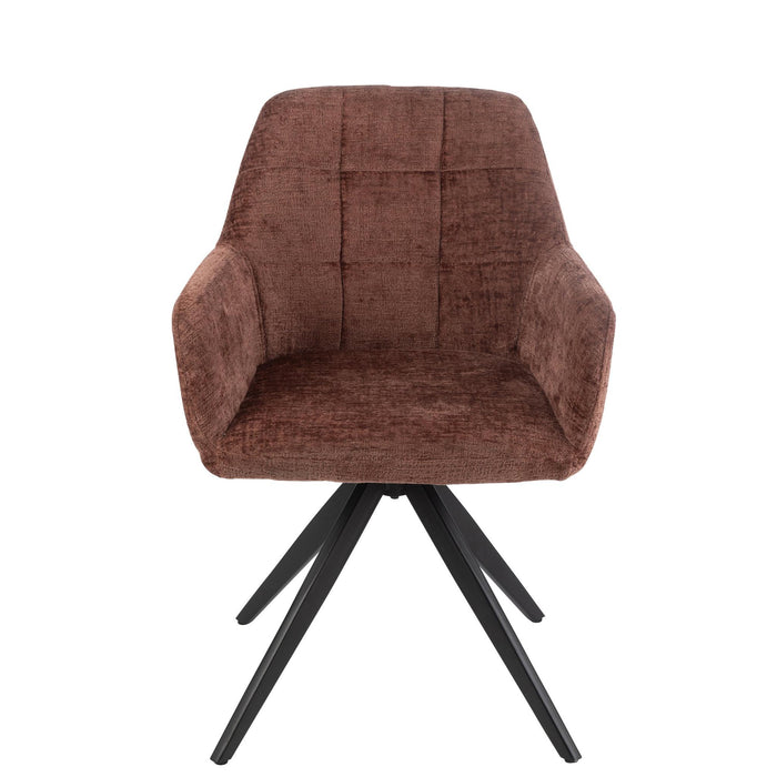 Eetkamerstoel Bruin Sponge 56 cm 56.5x58x85 cm-Eetkamerstoelen-J-Line