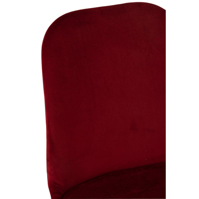 Eetkamerstoel Burgundy Stof 44 cm 44.5x46.5x86 cm-Eetkamerstoelen-J-Line
