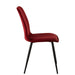 Eetkamerstoel Burgundy Stof 44 cm-Eetkamerstoelen-J-Line