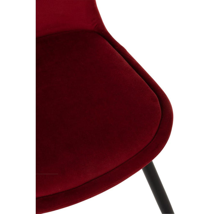 Eetkamerstoel Burgundy Stof 44 cm-Eetkamerstoelen-J-Line