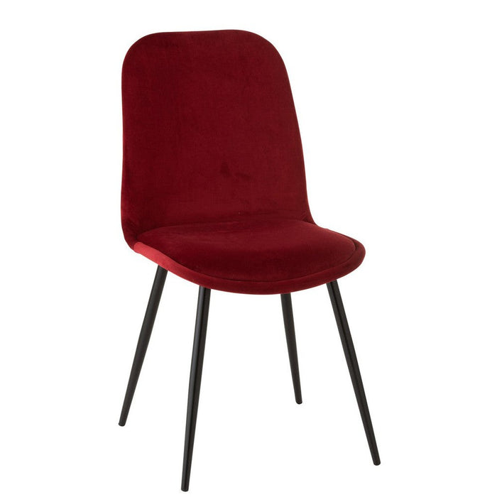 Eetkamerstoel Burgundy Stof 44 cm-Eetkamerstoelen-J-Line