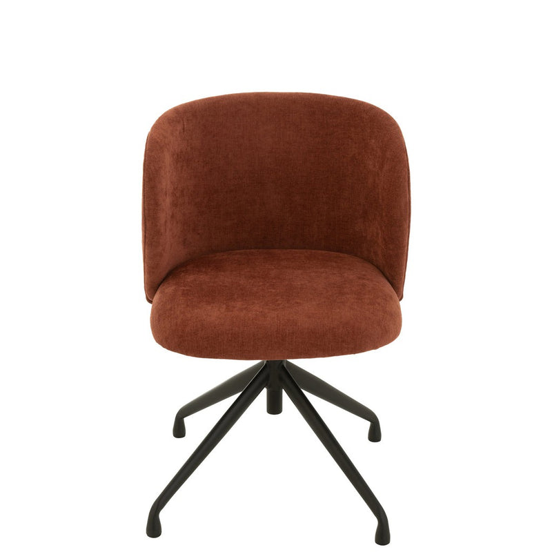 Eetkamerstoel Burgundy Stof 48 cm 48x56x48 cm-Eetkamerstoelen-J-Line