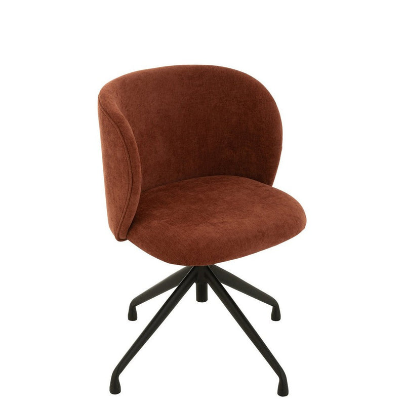 Eetkamerstoel Burgundy Stof 48 cm 48x56x48 cm-Eetkamerstoelen-J-Line