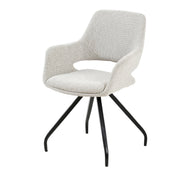 Eetkamerstoel Capp Beige Draaibaar 61 cm 61x61x88 cm-Eetkamerstoelen-Livingfurn