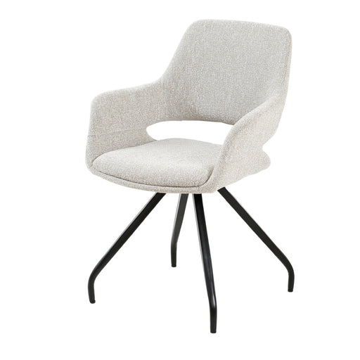 Eetkamerstoel Capp Beige Draaibaar 61 cm 61x61x88 cm-Eetkamerstoelen-Livingfurn