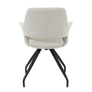 Eetkamerstoel Capp Beige Draaibaar 61 cm 61x61x88 cm-Eetkamerstoelen-Livingfurn