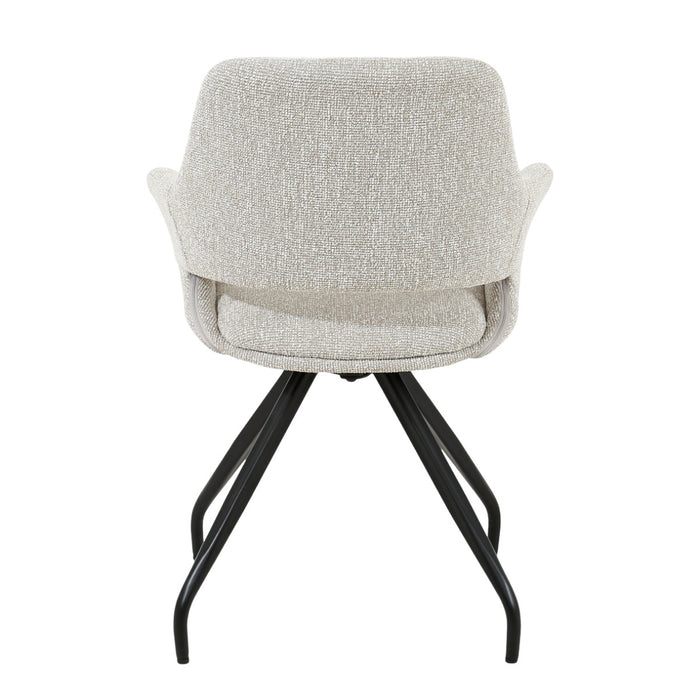 Eetkamerstoel Capp Beige Draaibaar 61 cm-Eetkamerstoelen-Livingfurn