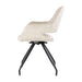 Eetkamerstoel Capp Beige Fluweel Draaibaar 61 cm 61x61x88 cm-Eetkamerstoelen-Livingfurn