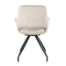 Eetkamerstoel Capp Beige Fluweel Draaibaar 61 cm 61x61x88 cm-Eetkamerstoelen-Livingfurn