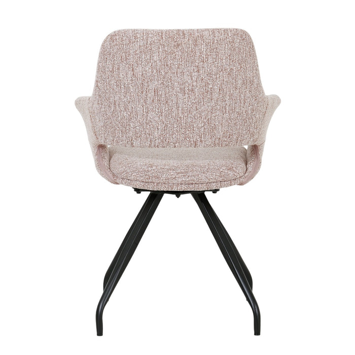 Eetkamerstoel Capp Blossom Roze Draaibaar 61 cm-Eetkamerstoelen-Livingfurn