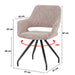 Eetkamerstoel Capp Blossom Roze Draaibaar 61 cm-Eetkamerstoelen-Livingfurn