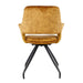 Eetkamerstoel Capp Oker Fluweel Draaibaar 61 cm-Eetkamerstoelen-Livingfurn