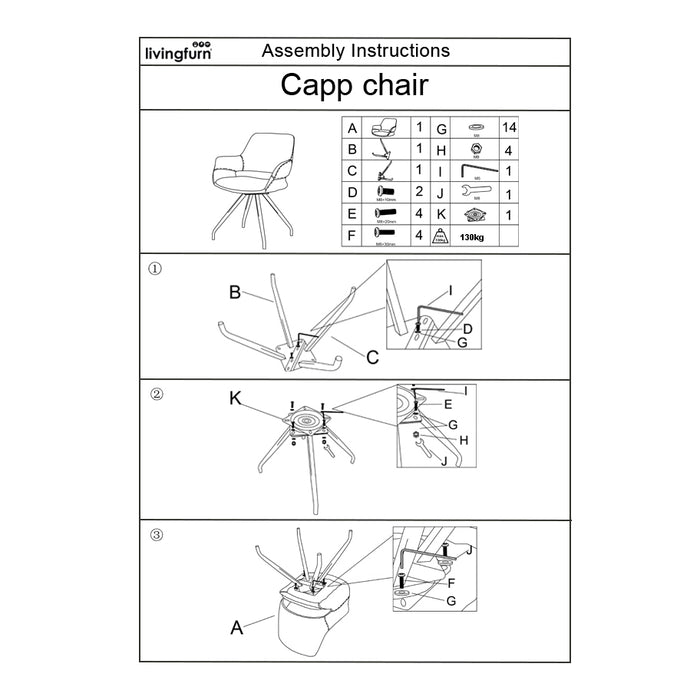 Eetkamerstoel Capp Olijfgroen Fluweel Draaibaar 61 cm-Eetkamerstoelen-Livingfurn