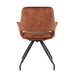Eetkamerstoel Capp Roestbruin Fluweel Draaibaar 61 cm 61x61x88 cm-Eetkamerstoelen-Livingfurn