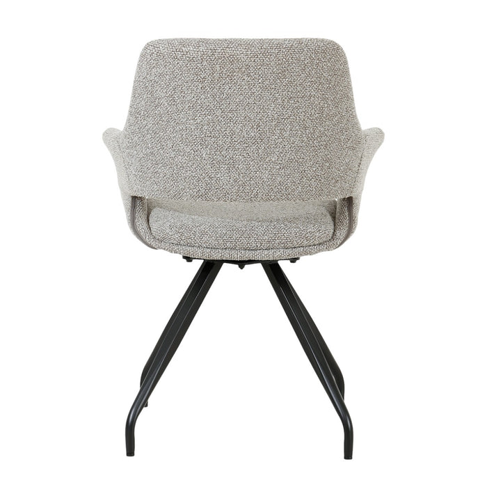 Eetkamerstoel Capp Taupe Draaibaar 61 cm 61x61x88 cm-Eetkamerstoelen-Livingfurn