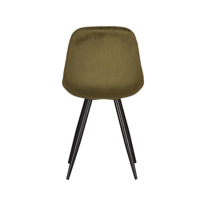 Eetkamerstoel Capri - Army - Fluweel-Eetkamerstoelen-LABEL51