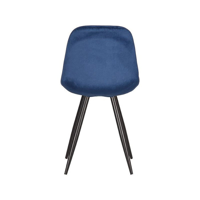 Eetkamerstoel Capri - Blauw - Fluweel-Eetkamerstoelen-LABEL51