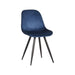 Eetkamerstoel Capri - Blauw - Fluweel-Eetkamerstoelen-LABEL51