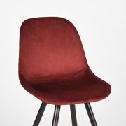 Eetkamerstoel Capri Bordeaux Fluweel-Eetkamerstoelen-LABEL51