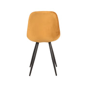 Eetkamerstoel Capri Oker Fluweel 46x56x88 cm-Eetkamerstoelen-LABEL51