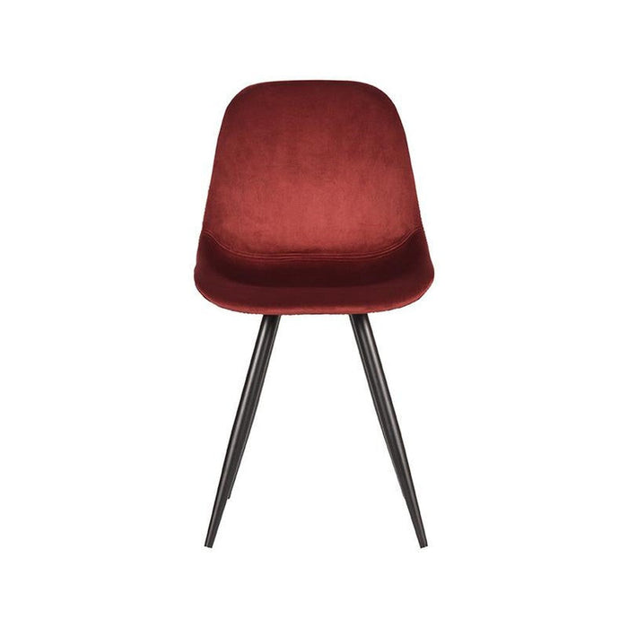 Eetkamerstoel Capri - Rood - Fluweel-Eetkamerstoelen-LABEL51