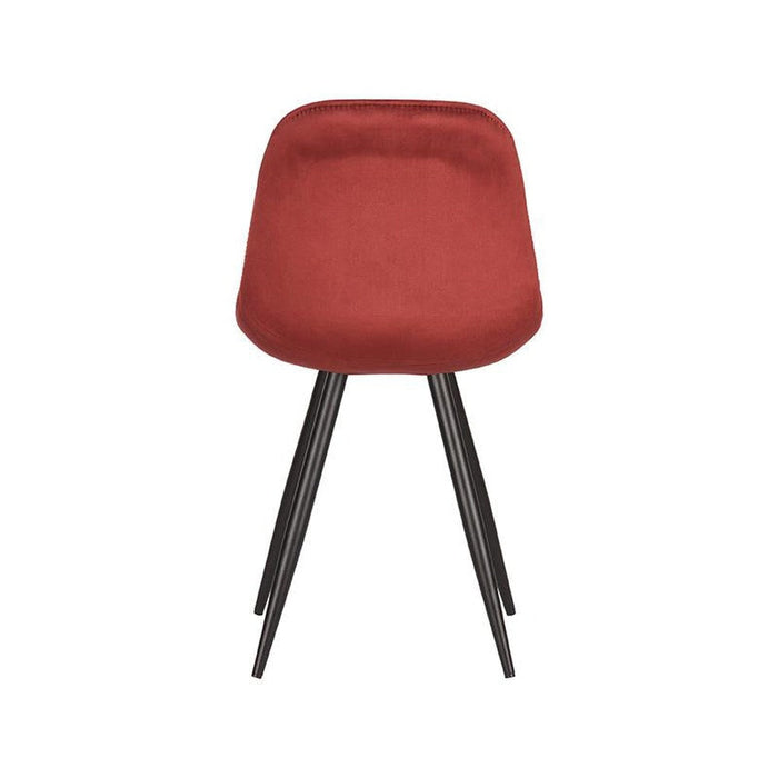 Eetkamerstoel Capri - Rood - Fluweel-Eetkamerstoelen-LABEL51