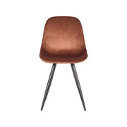 Eetkamerstoel Capri Rust Fluweel 46x56x88 cm-Eetkamerstoelen-LABEL51
