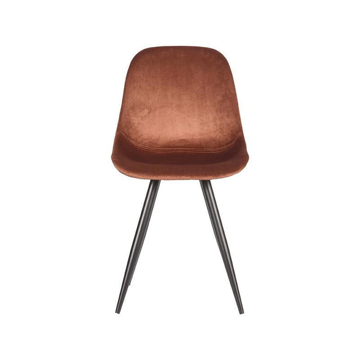 Eetkamerstoel Capri - Rust - Fluweel-Eetkamerstoelen-LABEL51