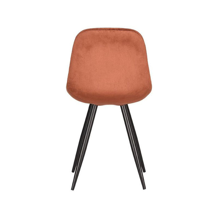 Eetkamerstoel Capri - Rust - Fluweel-Eetkamerstoelen-LABEL51