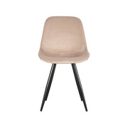 Eetkamerstoel Capri Zand Fluweel 46x56x88 cm-Eetkamerstoelen-LABEL51