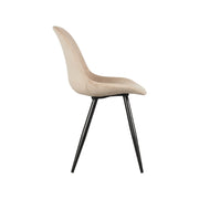 Eetkamerstoel Capri Zand Fluweel 46x56x88 cm-Eetkamerstoelen-LABEL51