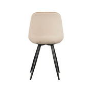 Eetkamerstoel Capri Zand Fluweel 46x56x88 cm-Eetkamerstoelen-LABEL51