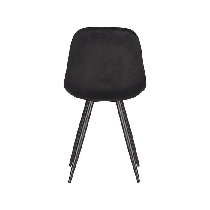 Eetkamerstoel Capri - Zwart - Fluweel-Eetkamerstoelen-LABEL51